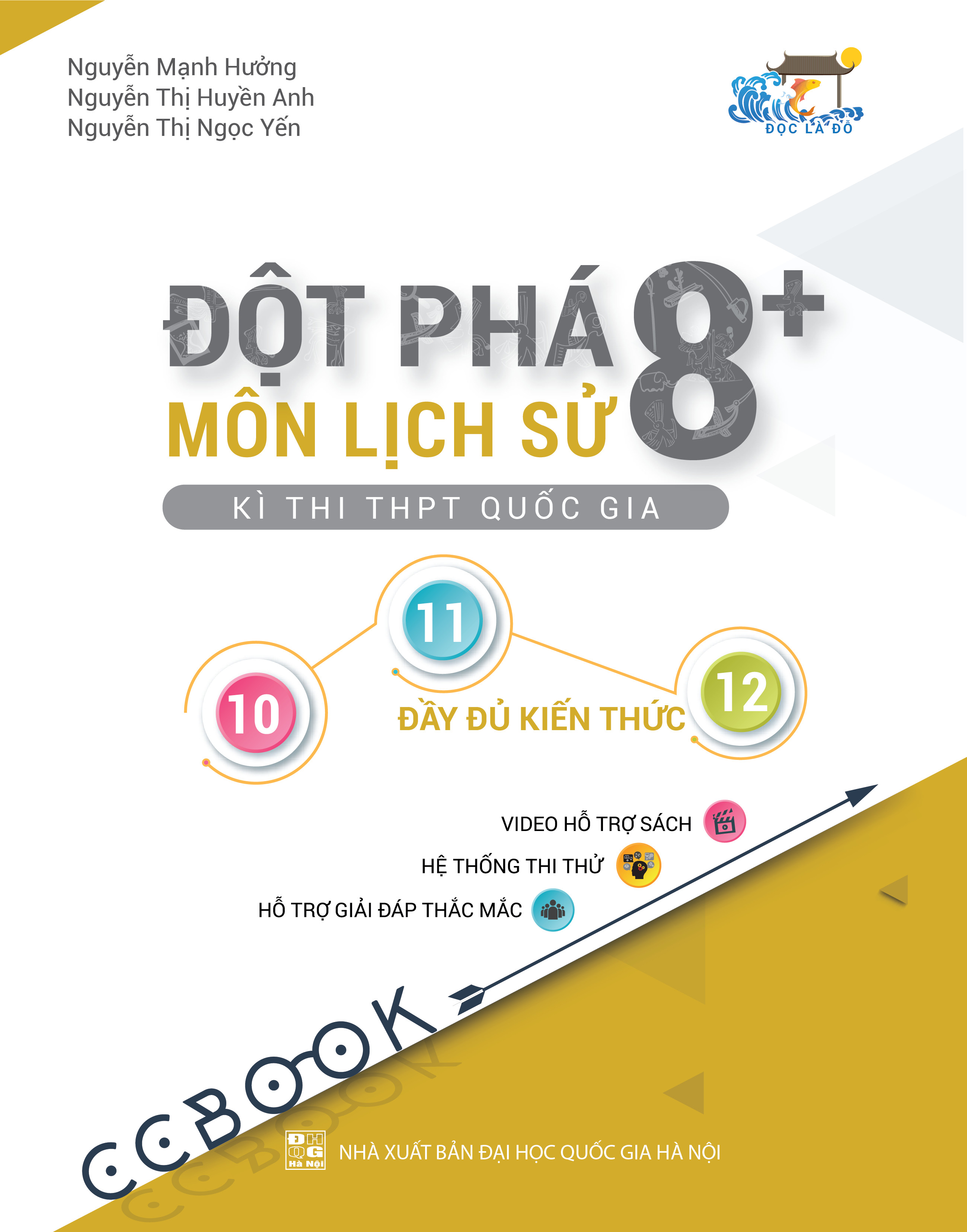 Combo sách đột phá 8+ thi THPT quốc gia khối C03: Toán - Văn - Sử