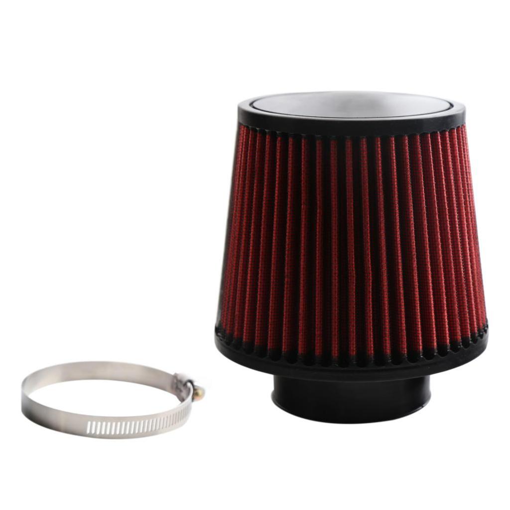 2pcs 76mm 3inch Neck Double Cone High  Intake Air Filters for Auto Overhaul