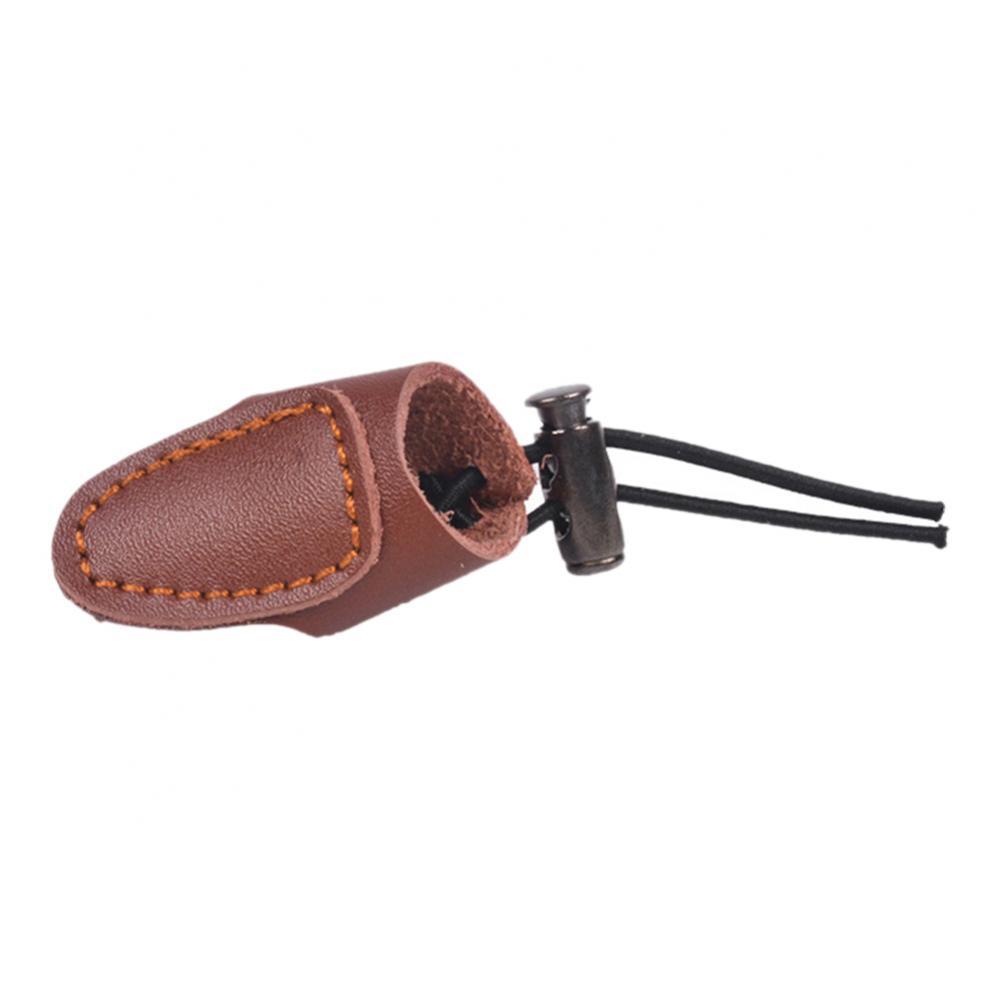 Archery Leather Finger Guard Longbow Recurve Bow Shooting Thumb Ring Protective Gear Outdoor Hunting Accessories