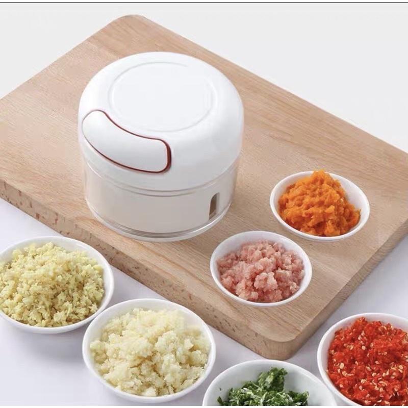 ️️ Dụng cụ xay tỏi ớt cầm tay đa năng thế hệ mới, Máy xay tỏi KÉO TAY MẪU MỚI GD265-XayToi