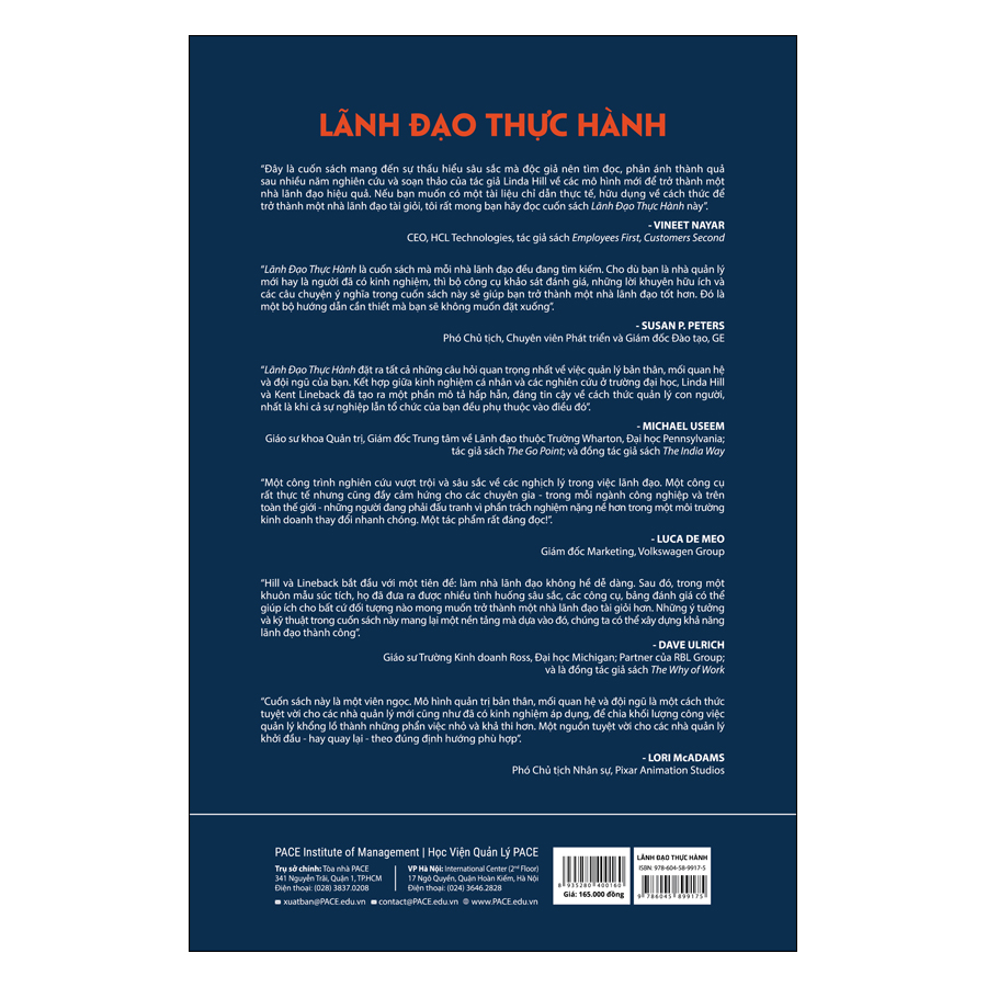 Sách PACE Books - Lãnh đạo thực hành - Linda A. Hill, Kent Lineback