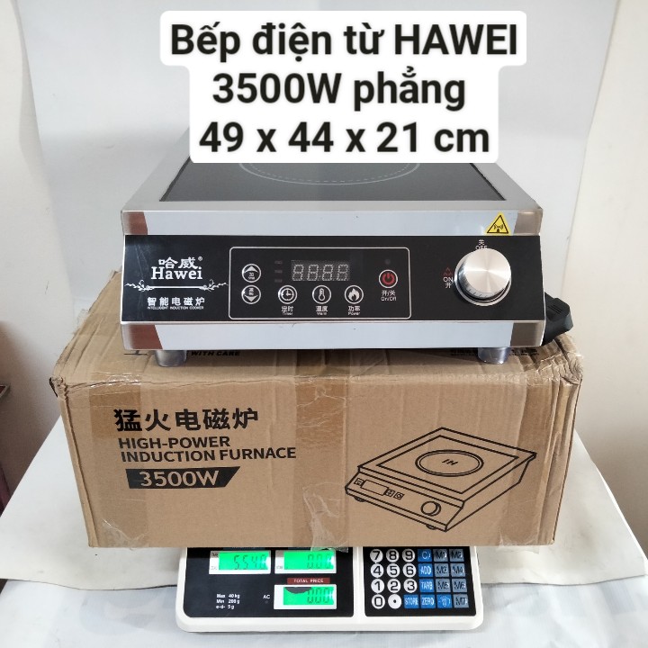 Bếp Điện Từ Mặt Phẳng - Nút Vặn 3500 W Bằng Thép Không Gỉ Cao Cấp