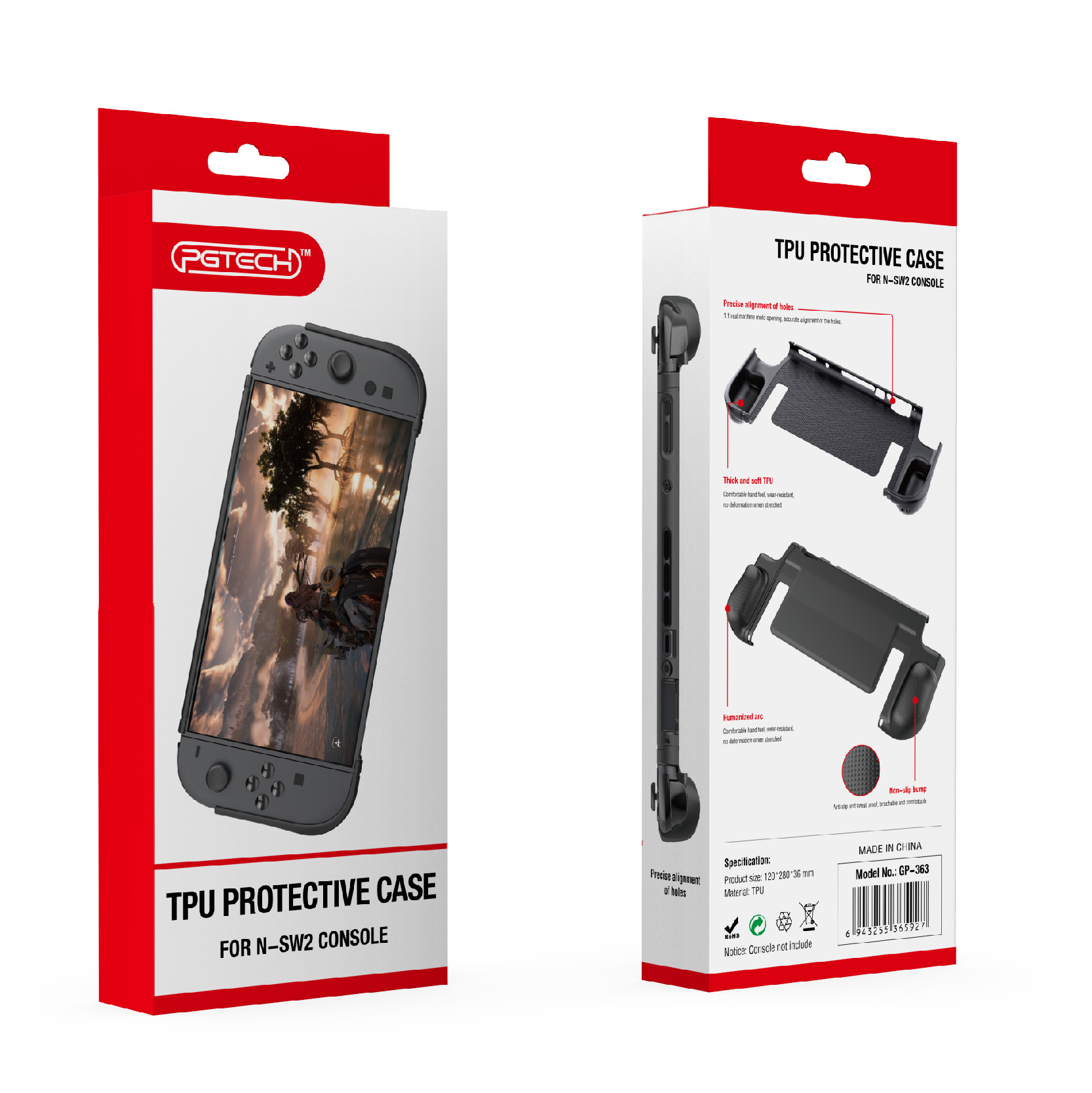 Bao Case Ốp TPU có báng cầm công thái học chống trượt bảo vệ cho Nintendo Switch 2 - Hàng Chính Hãng