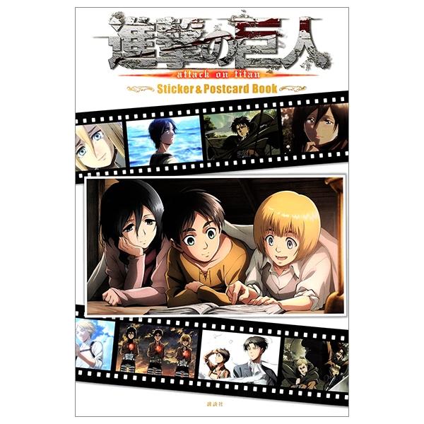 「進撃の巨人」ステッカー&amp;ポストカードブック - Attack On Titan Sticker &amp; Postcard Book