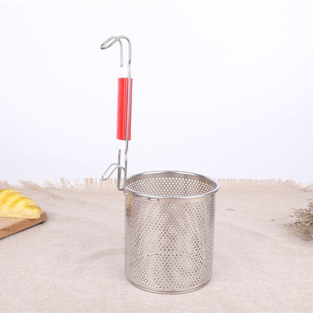 2-3pack Kitchen Pasta Noodle Food Strainer, Stainless Steel, Deep Fry Basket