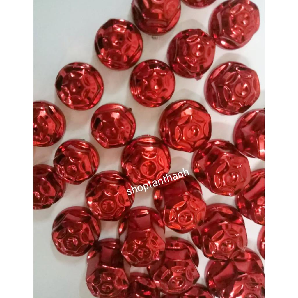 Bộ ốc chụp gắn cho xe máy các loại - màu đỏ
