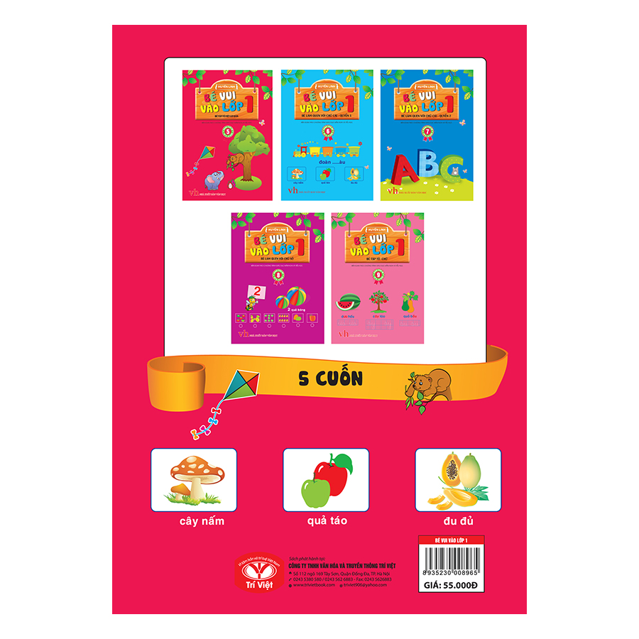 Túi Bé Vui Vào Lớp 1 (Tập 1-2)