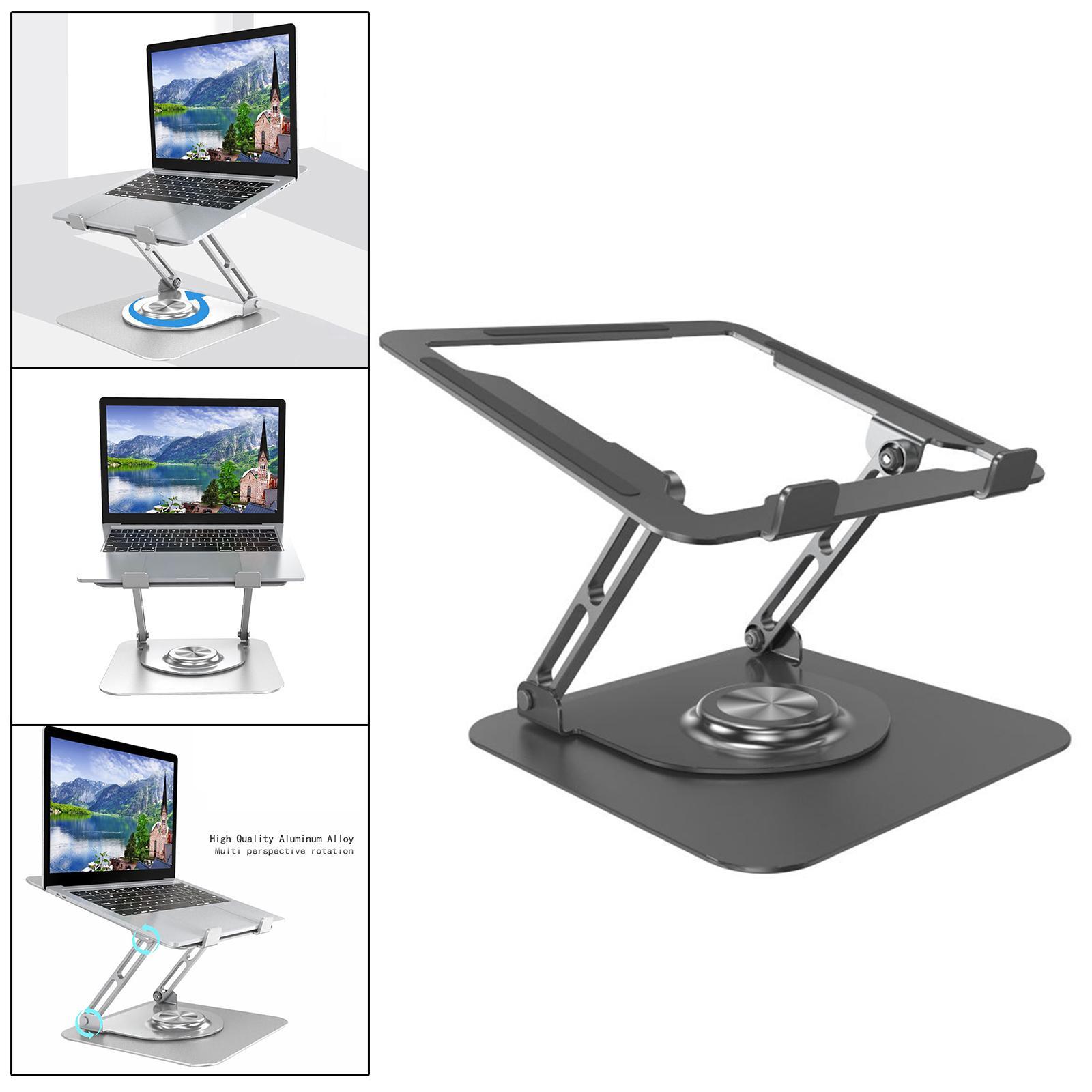 Universal Laptop Stand Ergonomic Heat Dissipation Adjustable for Tablet PC Black