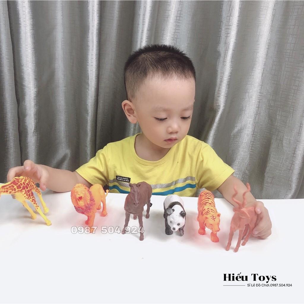 Đồ Chơi Mô Phỏng Các Con Vật Con Thú Bằng Nhựa Cao Cấp Túi 6 Con
