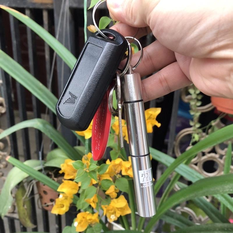 Bộ vệ sinh ráy tai inox Đức gồm 6 và hộp đựng, treo móc khoá xe dễ dùng