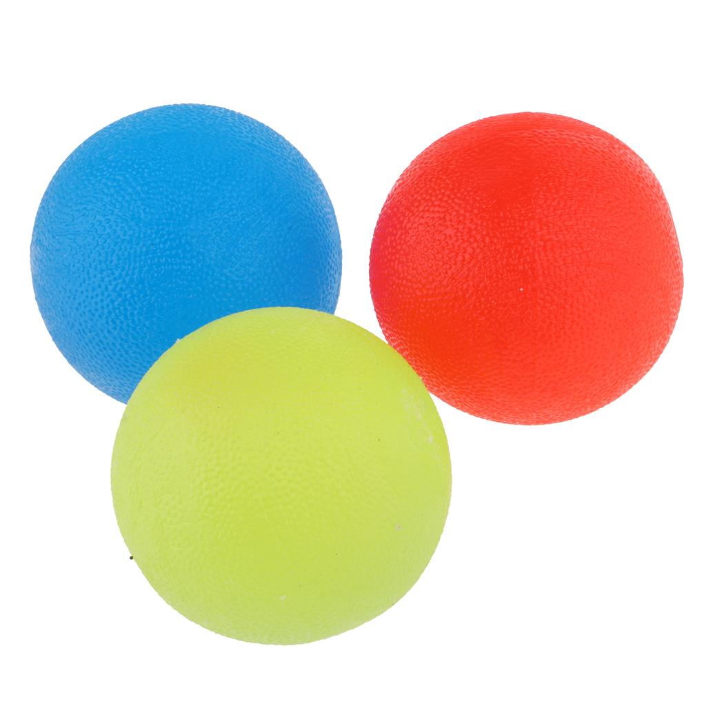 3x Decompression Silicone Balls Anti-stress Toys Grip Exercise  Balls