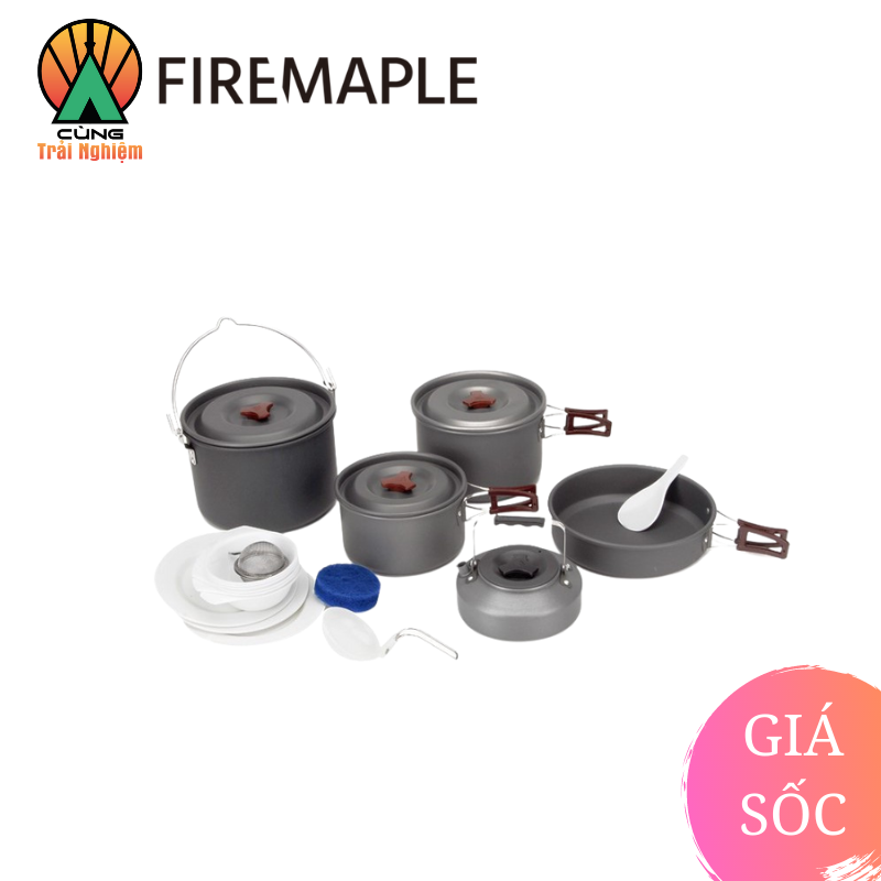 Bộ Nồi Chảo Nấu Ăn Tiện Lợi Chuyên Dụng Dã Ngoại Fire-Maple FMC 212