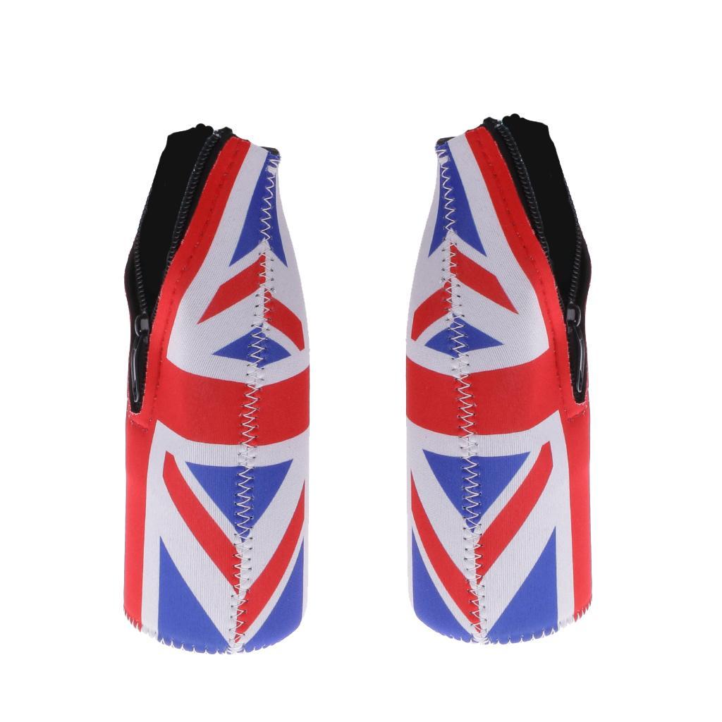 4PCS Union  UK Flag Stubby Beer Can Sleeve Holder Bottle Cooler Neoprene