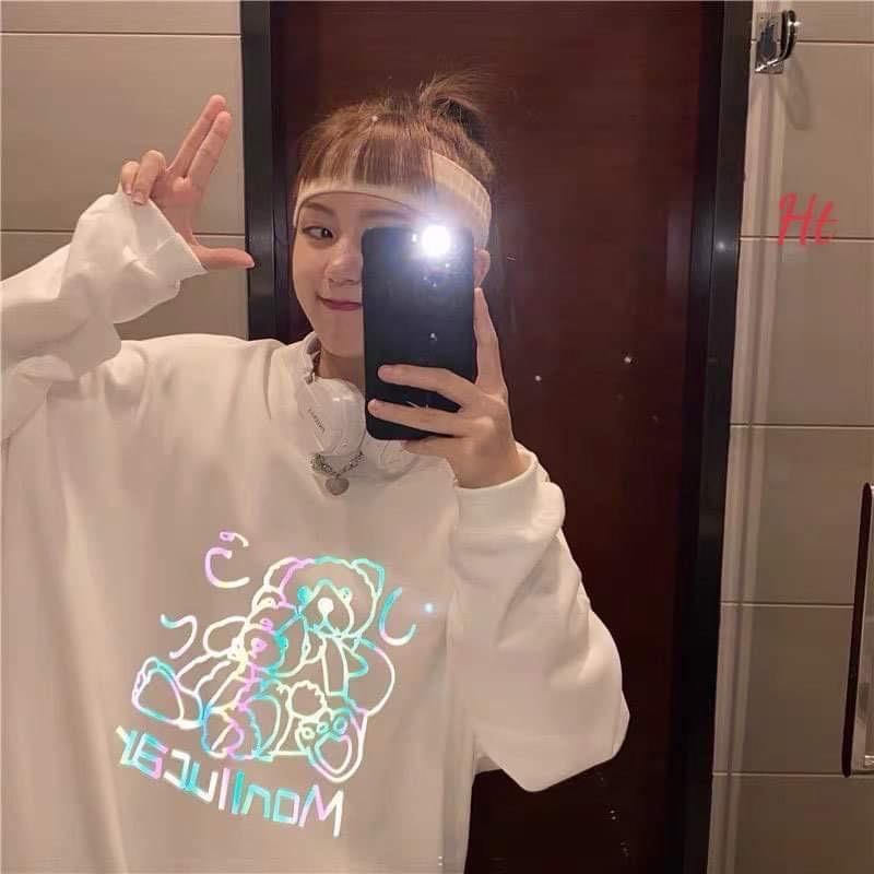 Áo hoodie gấu mon phản quang H2A