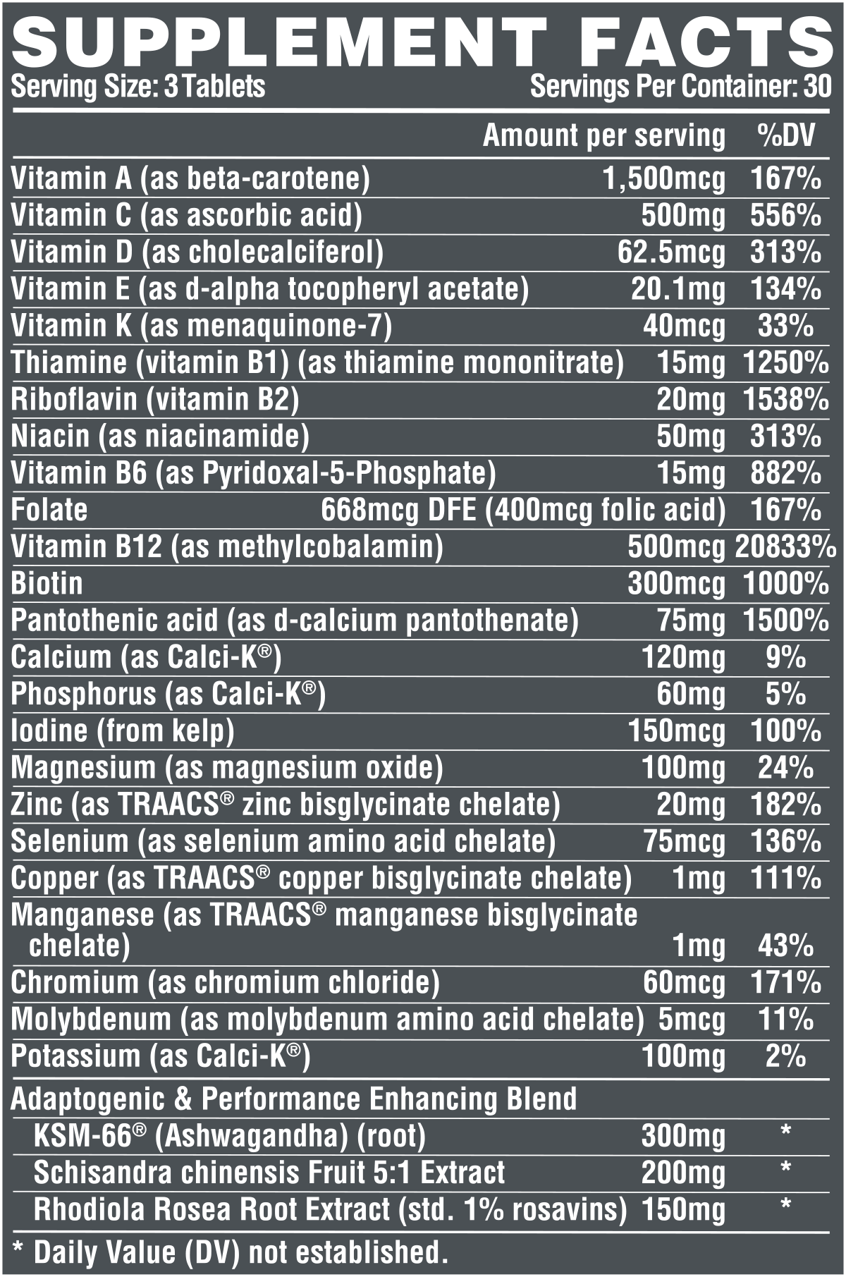 [Chính hãng BBT] Nutrext Vitadapt - Vitamin đa năng bổ sung khoáng chất và giảm stress [Multivitamin]