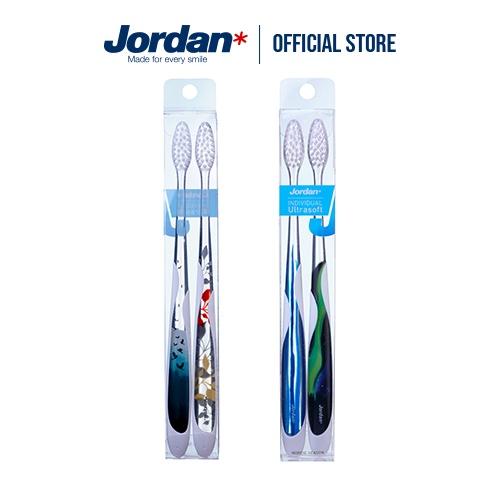 Bộ 2 bàn chải đánh răng Jordan Individual lông siêu mềm