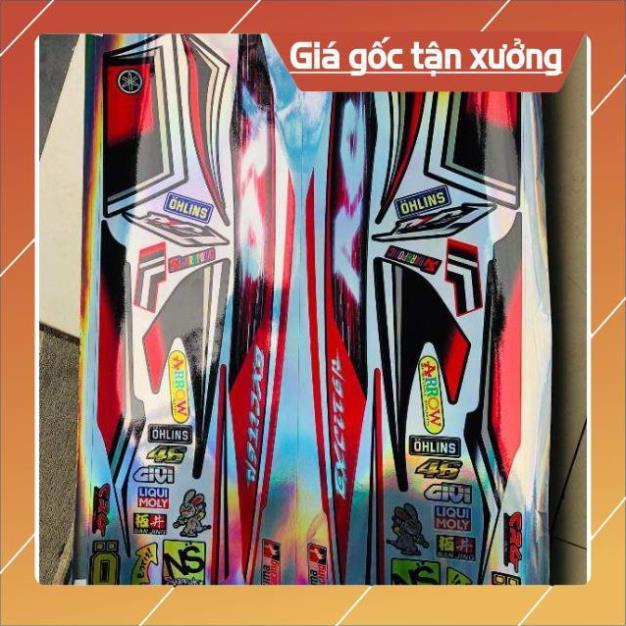 Tem rời ex 2010 Rc đỏ đen Crom titan 7 màu