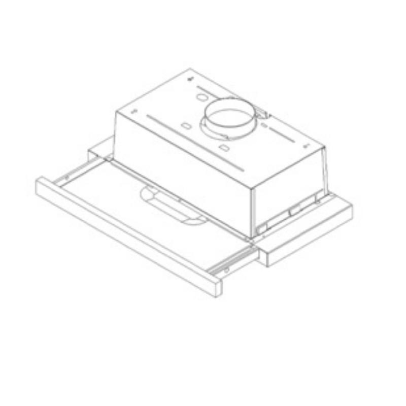 Máy Hút Mùi Âm Tủ Hafele KSET92E 536.84.872 - Màu Bạc - Công Suất 304 m3/h - Hàng Chính Hãng