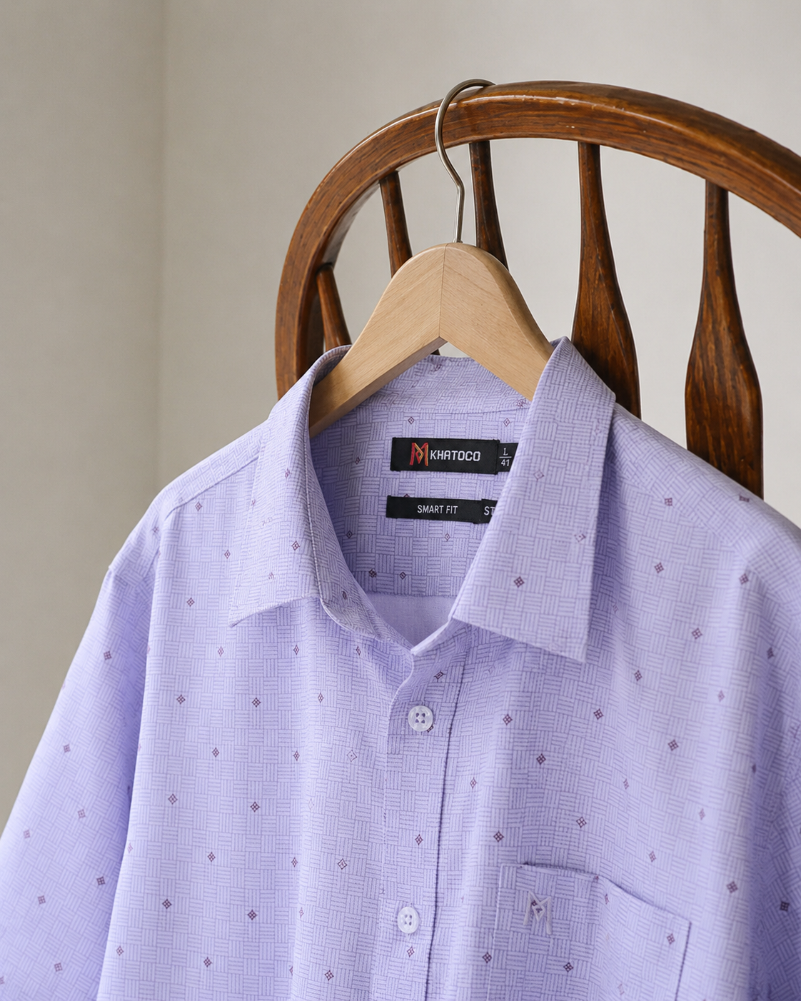 Áo sơ mi Khatoco tay ngắn (L,XL)