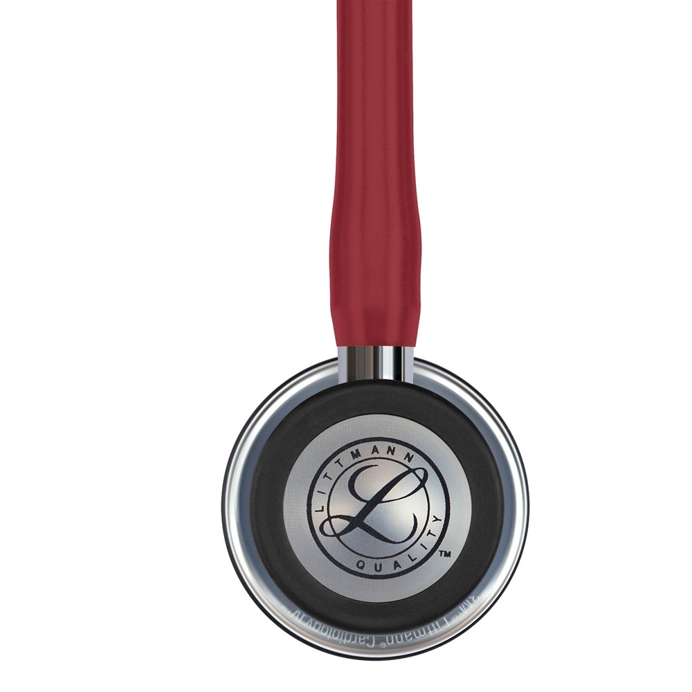 Ống nghe y tế 3M Littmann Cardiology IV, mặt nghe phủ gương, dây nghe màu đỏ Burgundy, 27 inch, 6170