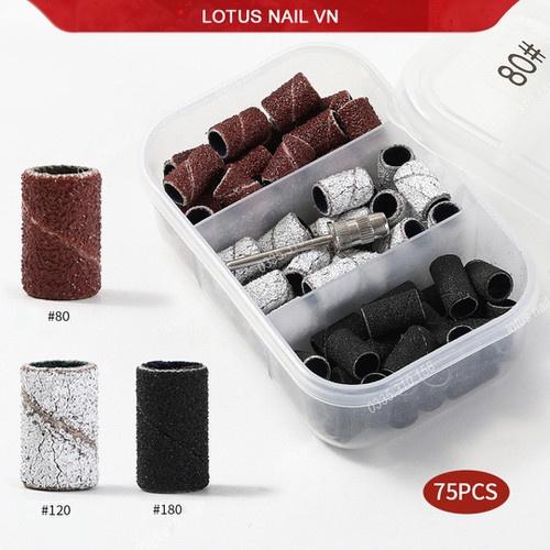 Hộp 50 đầu mài móng đen độ nhám 180 beeshi shop nail