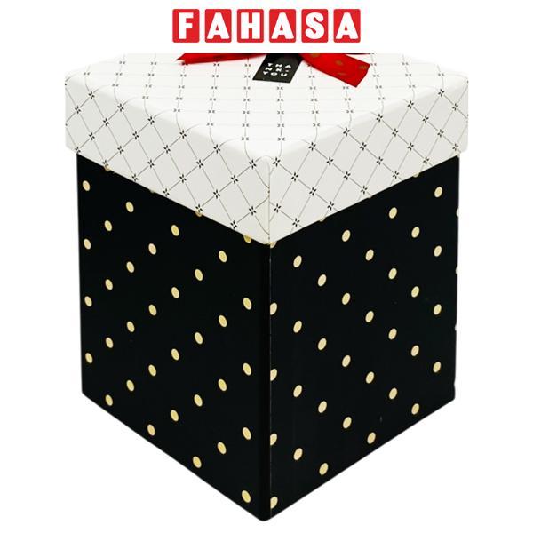 Hộp Quà Vuông Trụ Giấy Đính Nơ Nhỏ - Linh Lan VT1014MI-V3 - Mẫu 15