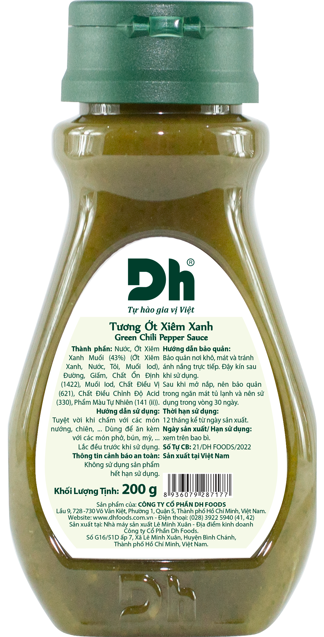 Tương Ớt Xiêm Xanh 200gr Dh Foods