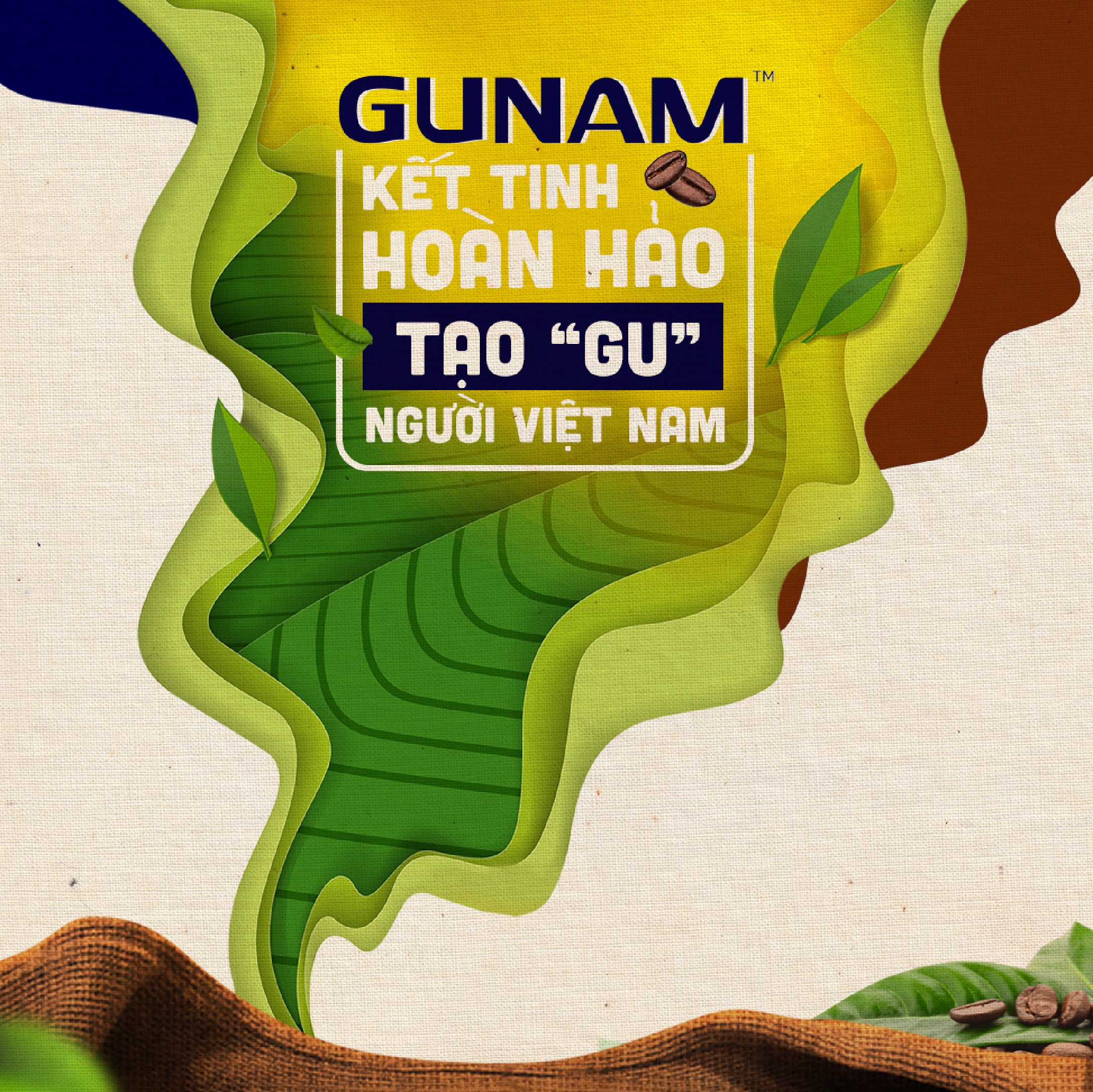 Hộp trà đào hòa tan GUNAM (16 gói x 15g)