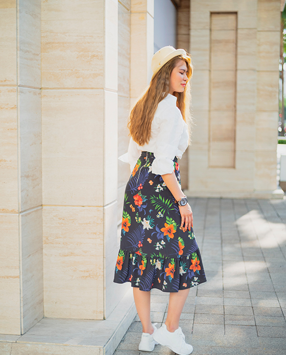 Váy Midi Xoè Lily SKI034 Thời trang thiết kế Hity