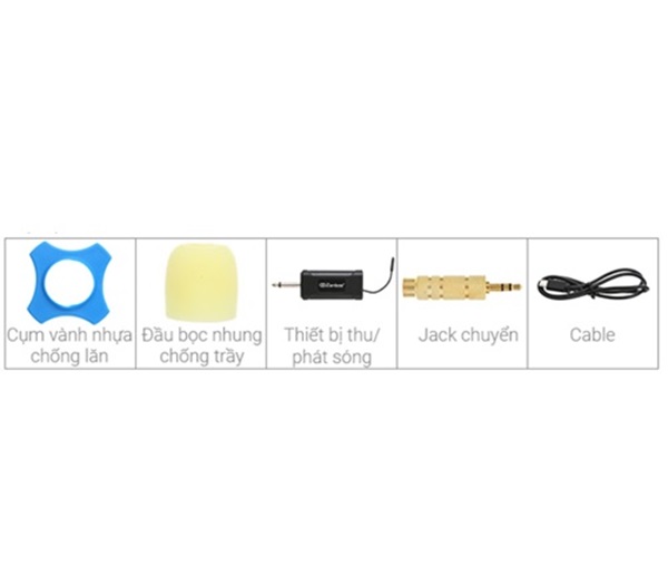 Cặp micro không dây Zenbos MZ-212 kết nối 50m(Hàng Chính Hãng)