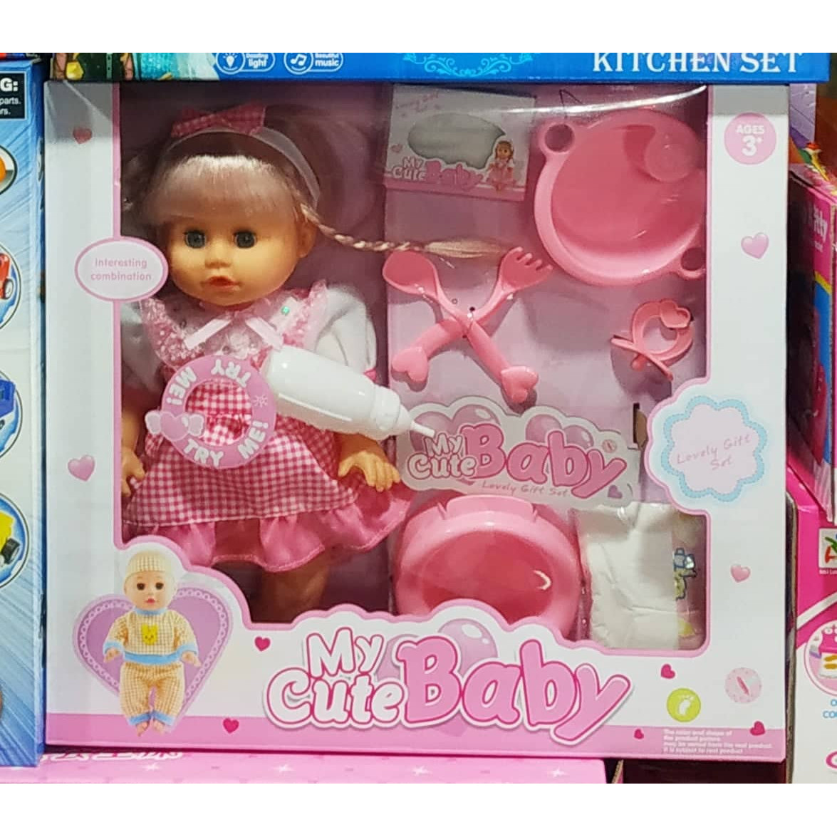 Búp bê em bé biết khóc kèm phụ kiện bỉm sữa