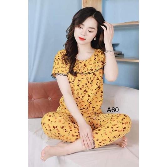 Quần áo mặc nhà lụa hàn mềm nhẹ mát cao cấp