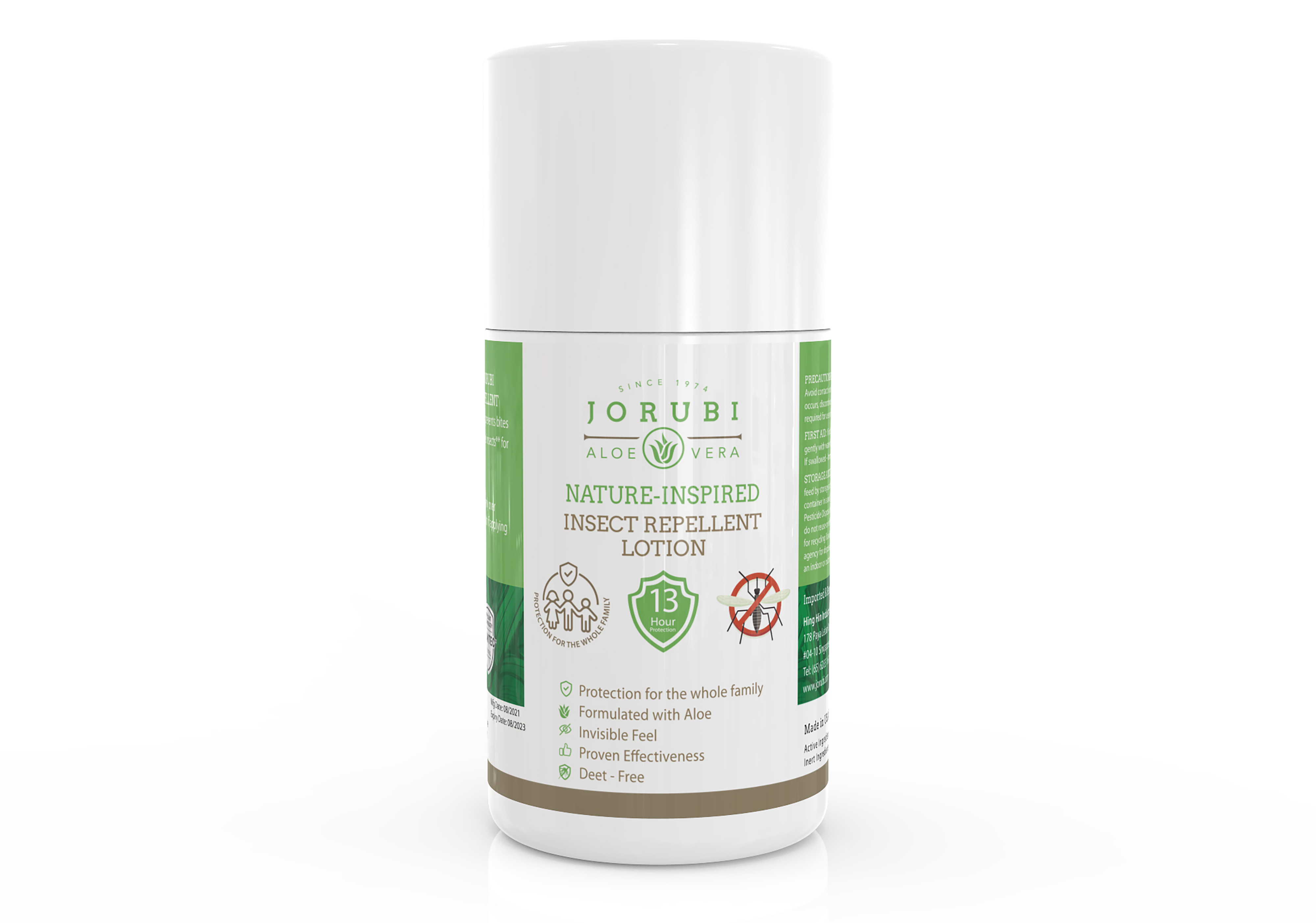 Combo 1 sữa rửa mặt nha đam + 1 kem chống muỗi nha đam sản xuất tại Mỹ Jorubi cleanser 100ml + insect repellent 50g