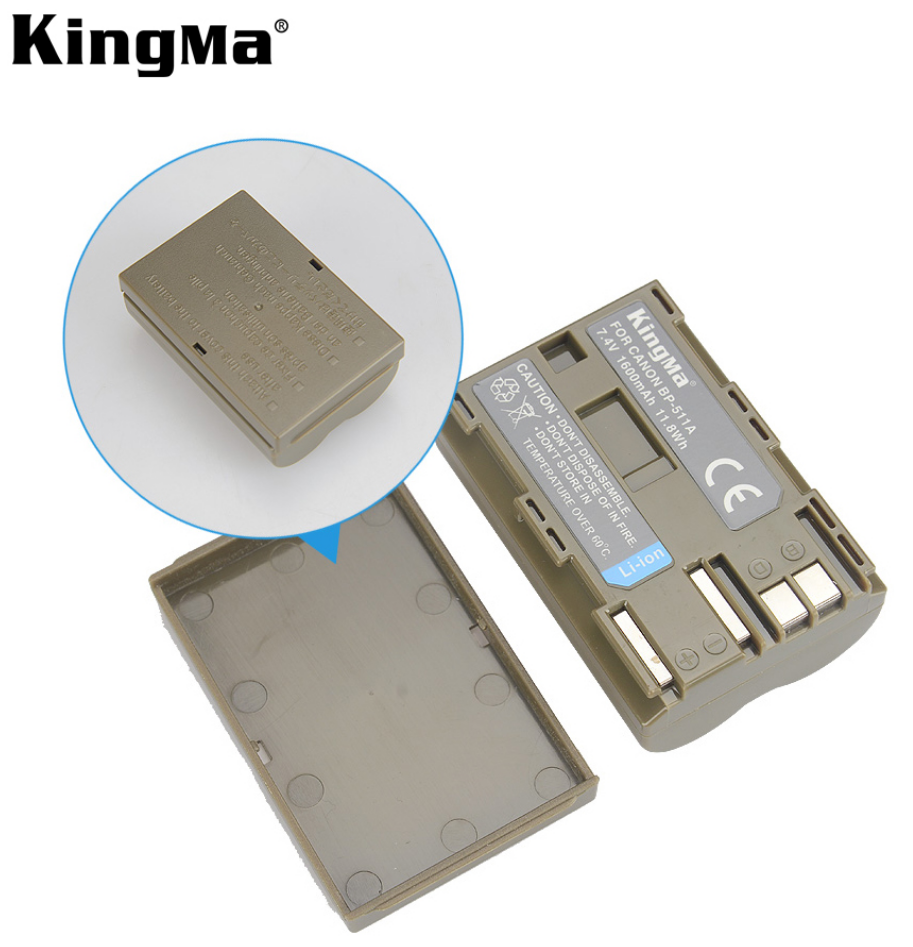 Bộ sản phẩm gồm 2 Pin + 1 Sạc KingMa BP-511A - Hàng chính hãng