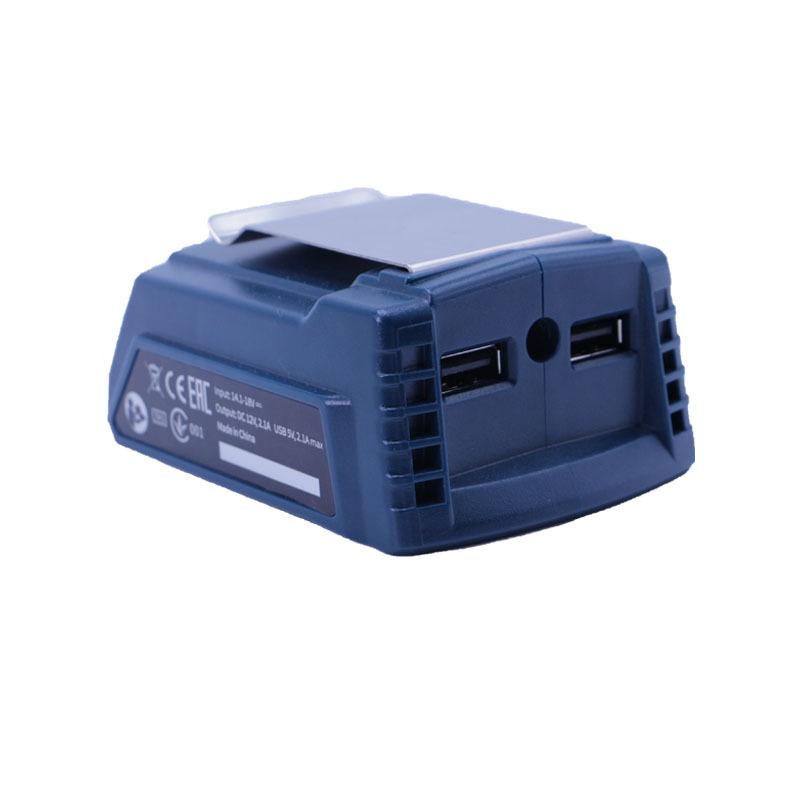 Bộ chuyển đổi bộ điều hợp USB kép GAA 18V-24 cho Bosch 18V LI-ion Pin usb Sạc công cụ bộ phận phụ kiện Bộ điều hợp pin
