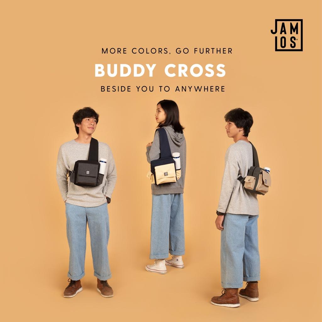 Túi đeo chéo sau lưng trước ngực thời trang đa dụng tiện ích vải canvas Buddy Cross Jamlos