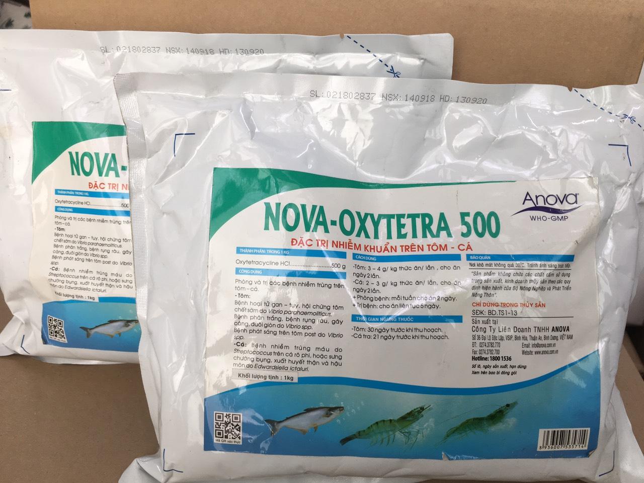 Thuốc Ngăn Ngừa Nhiễm Khuẩn Trên Tôm Cá Nova Oxytetra 500