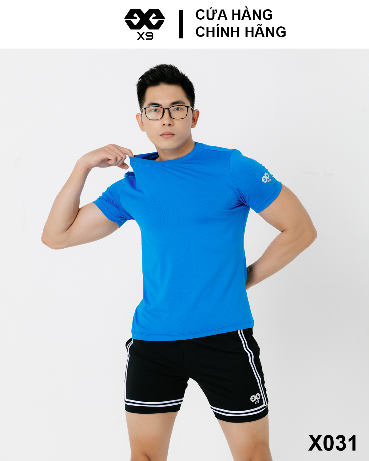 Áo Thun Trơn Logo X9 Thun Lạnh Cotton Nam Cổ Tròn Thể Thao Tập Gym Chạy Bộ - X9 Sportswear - X031