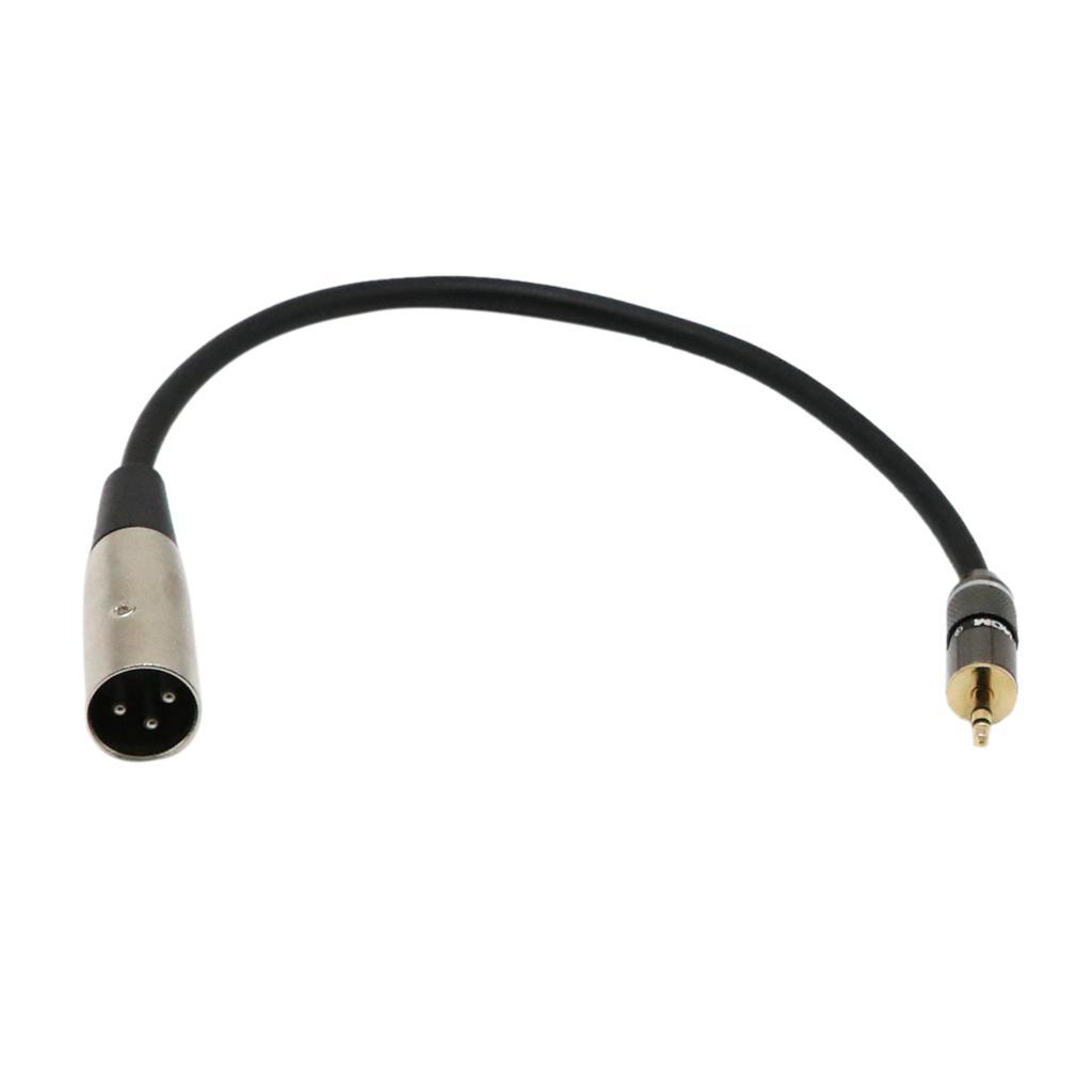 2 Pieces 3.5mm TRS to XLR Male Adapter Cable  - Male to Male Stereo XLR Adapter to 3.5mm 1/8'' TRS Auxiliary AUX Headphone Audio Jack Plug Converter Wire Cord