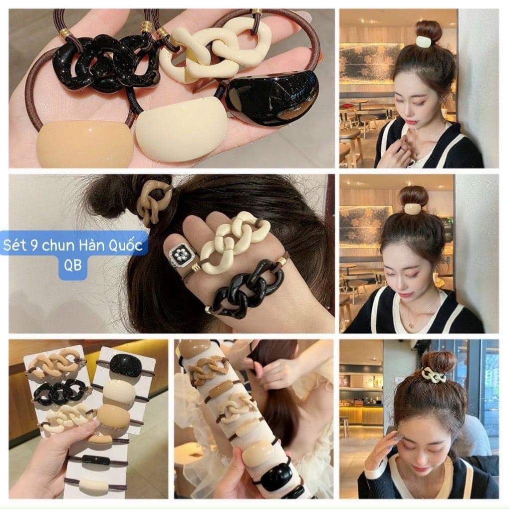 SET 9 BUỘC TÓC NGỌC HÀN QUỐC DỊU DÀNG CHO NỮ