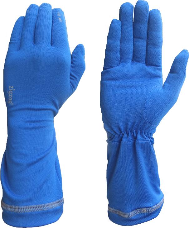 Găng tay nữ chống nắng UPF50+ xanh da trời Zigzag GLV00303 size