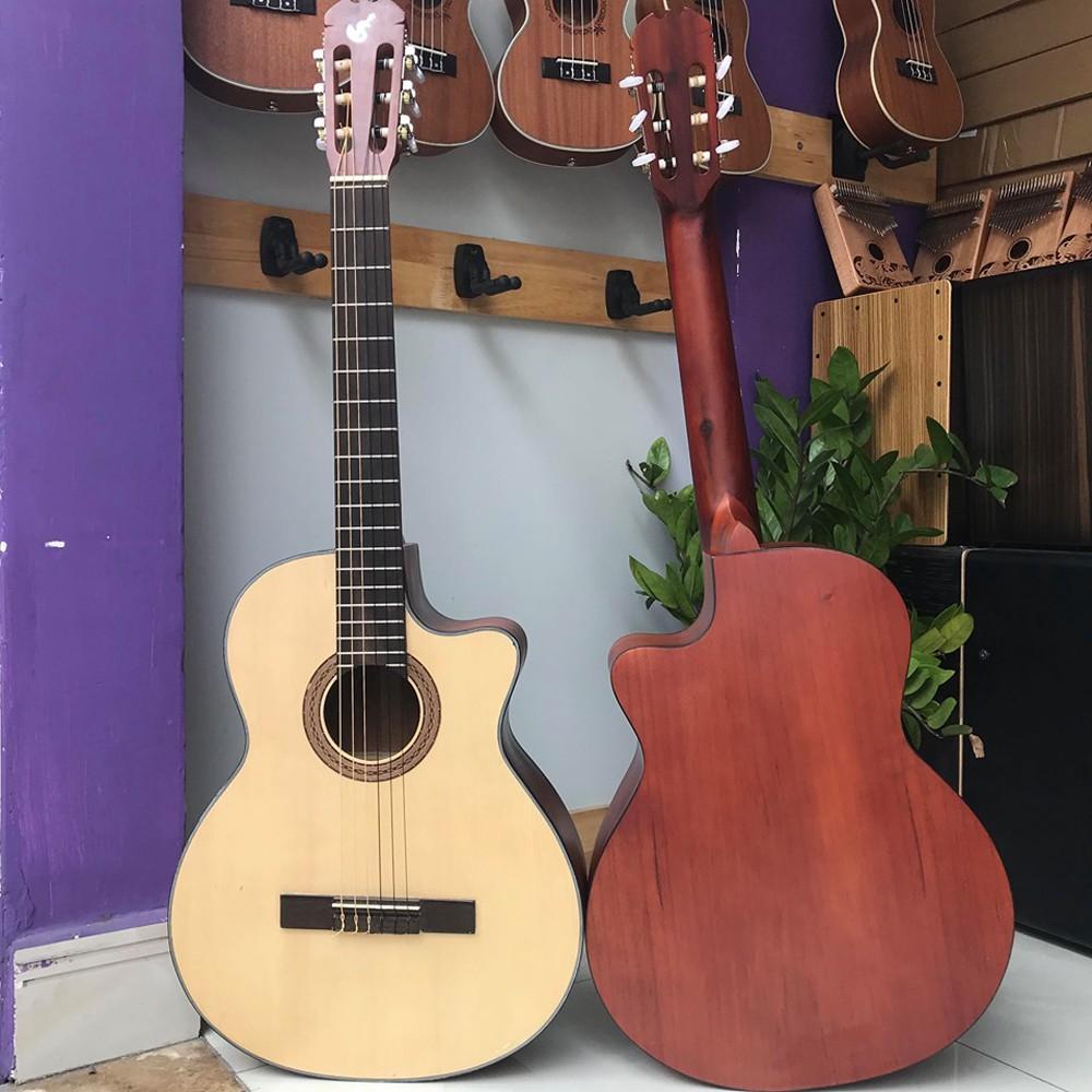 ĐÀN GUITAR GỖ HỒNG ĐÀO LOẠI DÂY NILONG