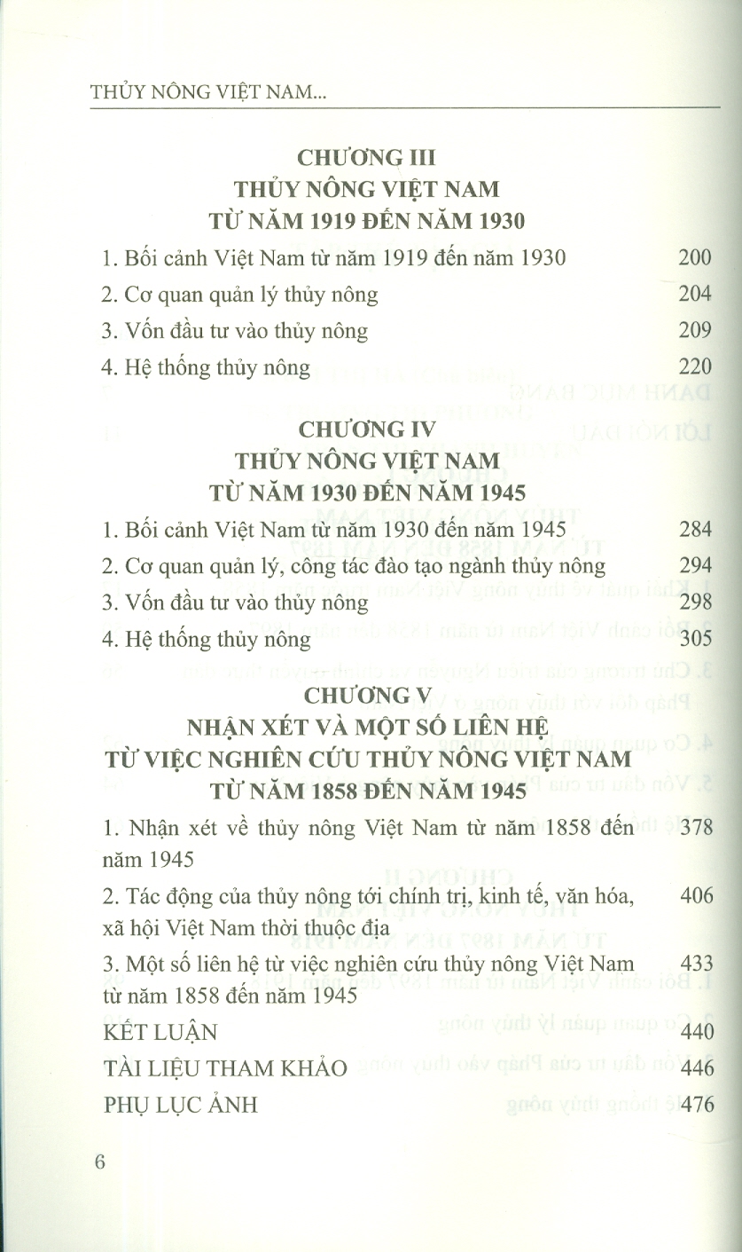 Thuỷ Nông Việt Nam Từ Năm 1858 Đến Năm 1945 (Sách Chuyên Khảo)