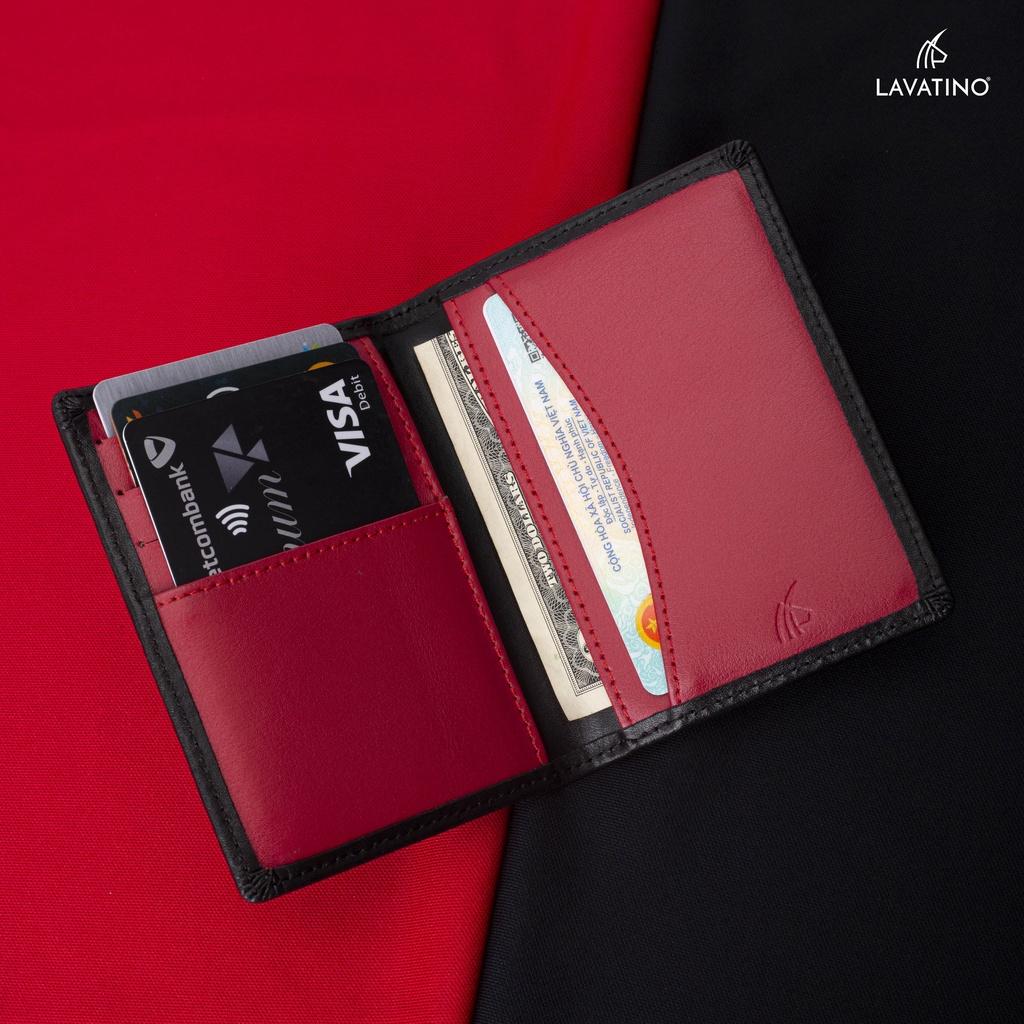 Ví Nữ Đựng Thẻ Da Bò Cao Cấp Chính Hãng Lavatino Ví Card LION 09