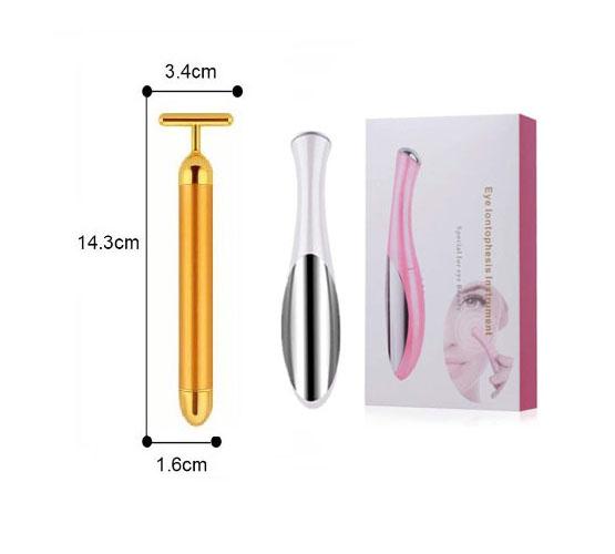 Combo 02 Máy Massage mắt chống thâm quầng, cây lăn mặt nâng cơ giảm bọng mắt giúp trẻ đẹp (Hàng Chính Hãng)