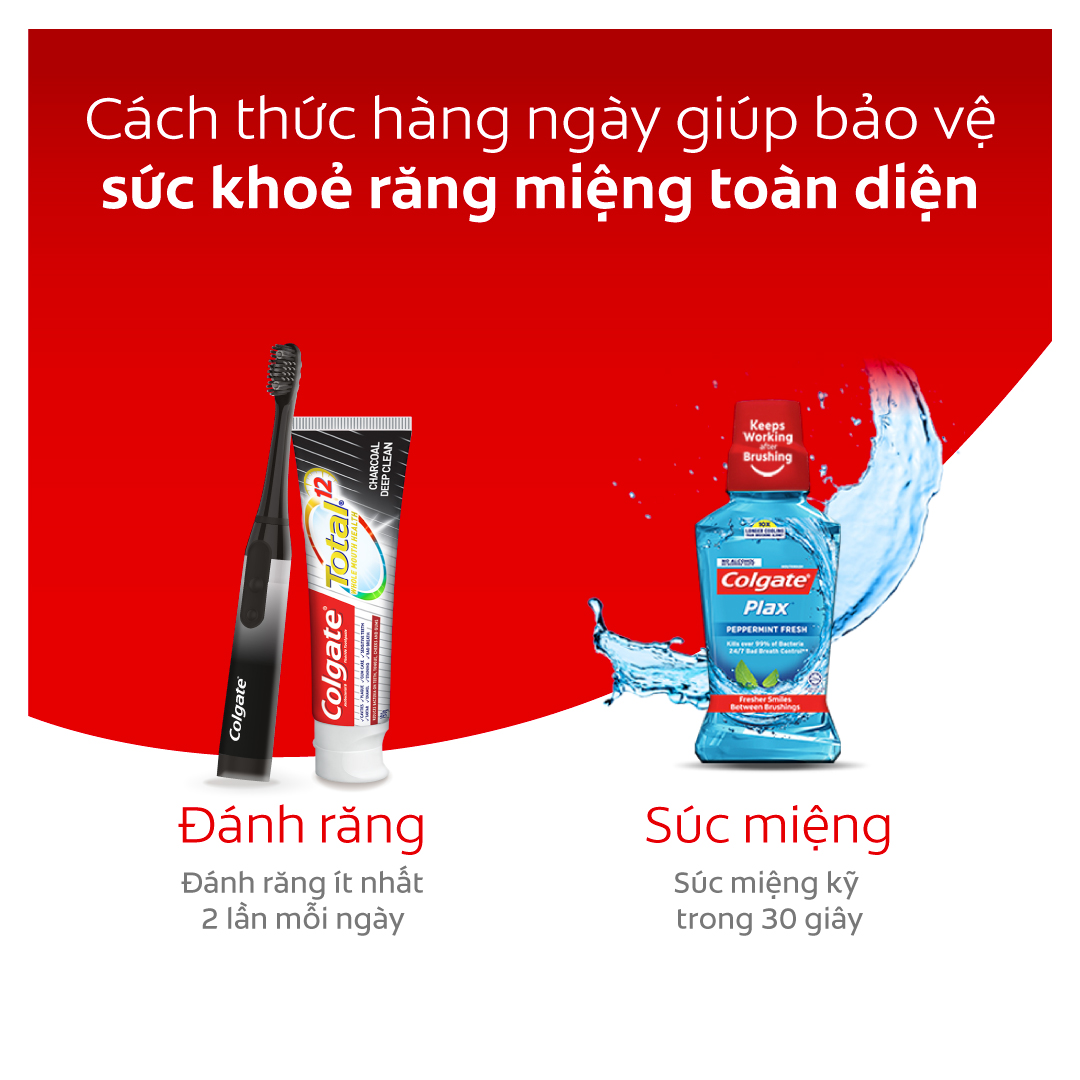 [ 1 Thùng ] 12 Bàn chải điện Colgate Sonic 360 Charcoal với lông chải phủ than kháng khuẩn