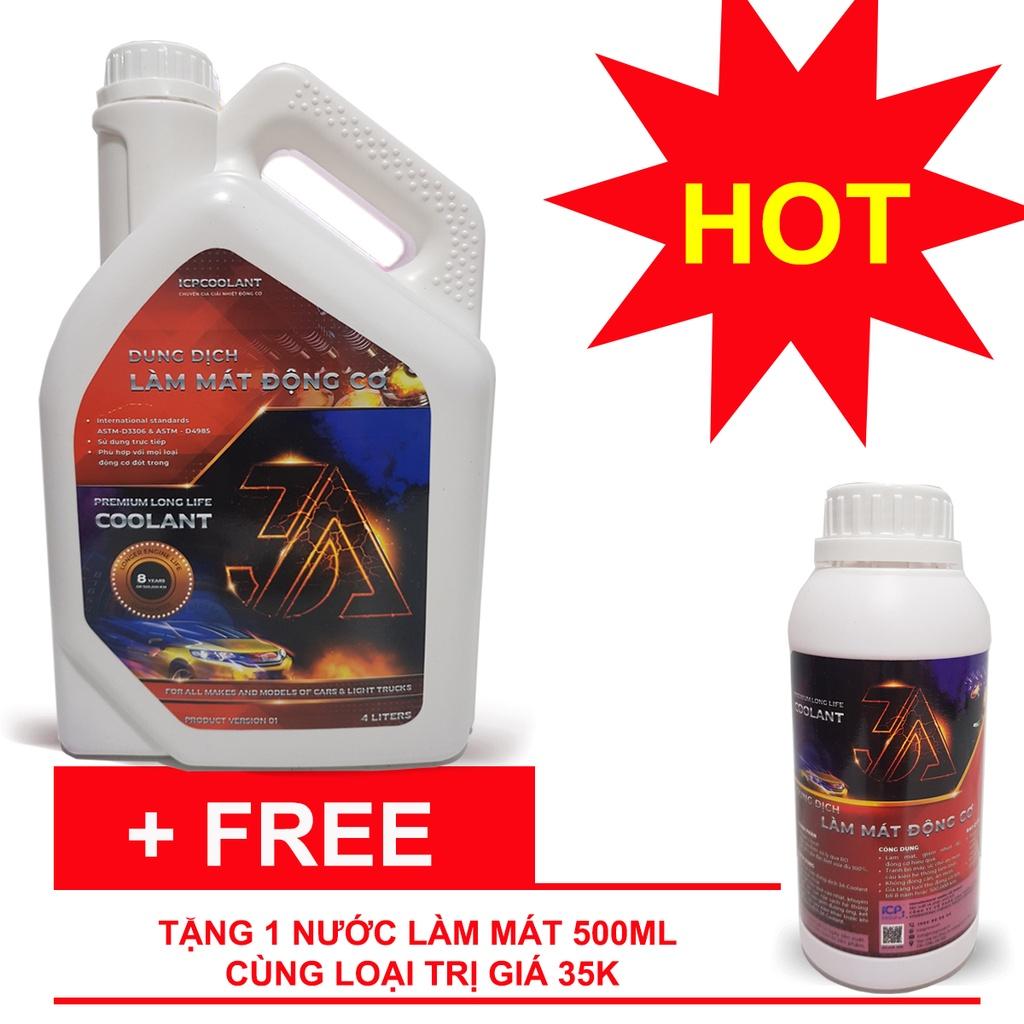 Nước làm mát ô tô màu đỏ 3A Premium Longlife Coolant 4L tặng lon 500ml