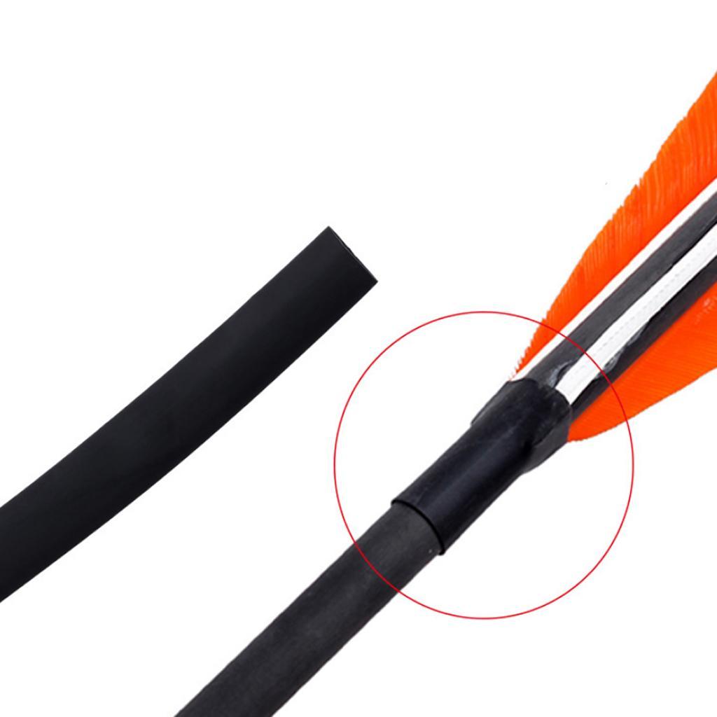 2 Pieces Archery Feather Protector Sleeve Cover Tubing, Fletches Heat Shrink Tube, Target Hunting Equipment