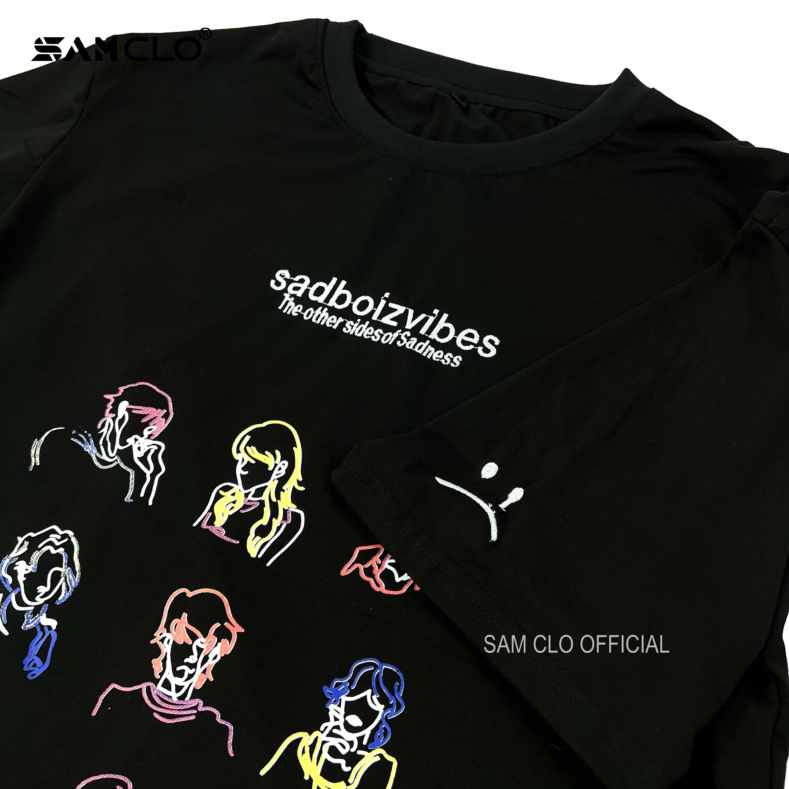 Áo thun nam nữ tay lỡ SAM CLO form rộng Unisex, mặc cặp, nhóm sadboiz SADBOIZVIBES TOSS TEE - 80% COTTON