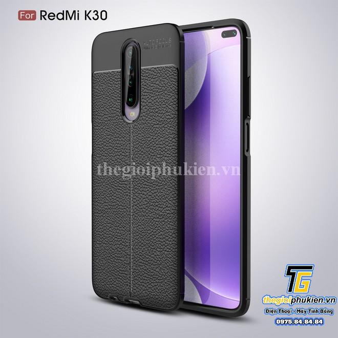 Ốp lưng silicon vân da Auto Focus Xiaomi Redmi K30